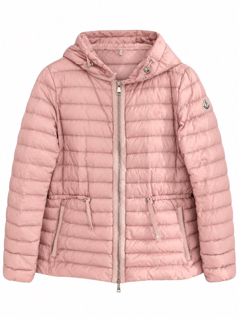 Moncler Pink Lightweight Puffer Jacket with Hood